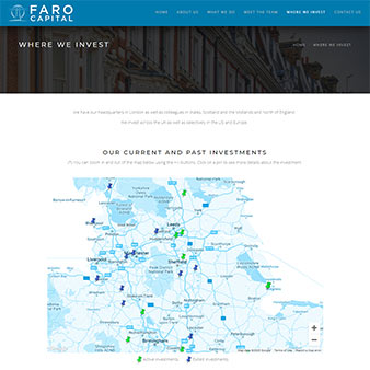 Faro capital investment map